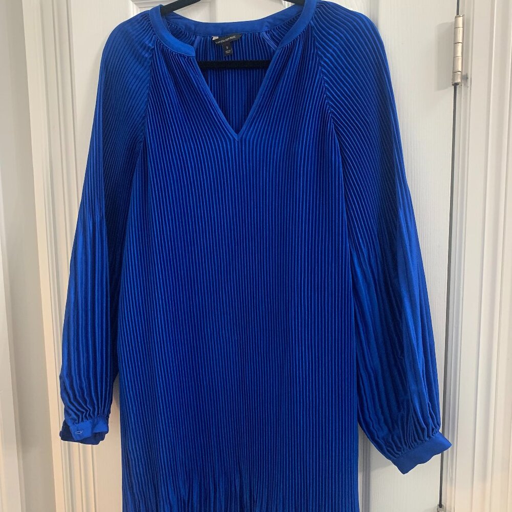 Banana Republic Flapper Style Above Knee Dress - Royal Blue Small